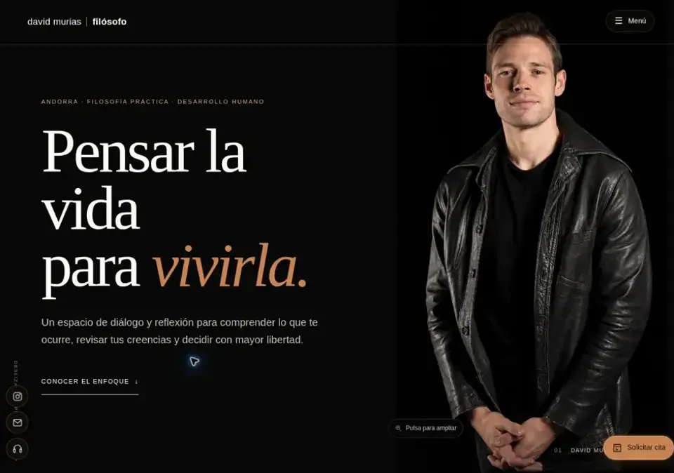 Web de David Murias, filósofo y escritor