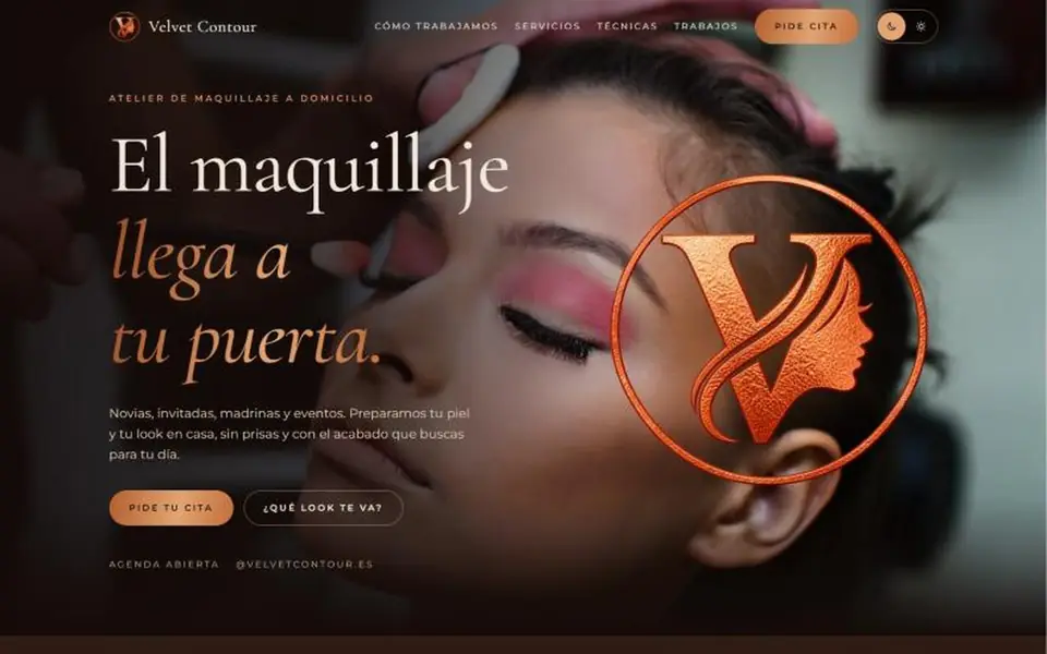 Web de Velvet Contour diseñada por KREA